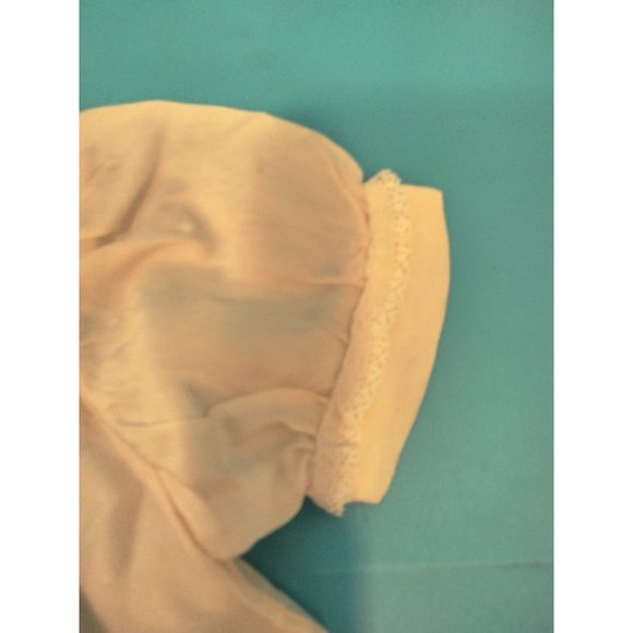 Antique Vintage Ivory Lace Satin Baby Dress Handmade Baptism Infant 12 Months - Picture 4 of 12